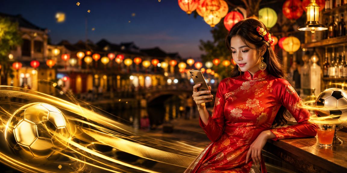 Người chơi High Roller tại Hội An trong trang phục truyền thống theo dõi cược lớn