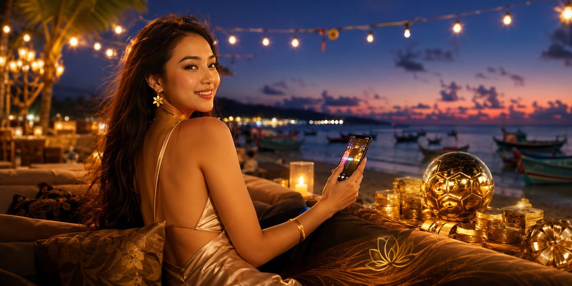 Người hâm mộ bóng đá xem và đặt cược trên bãi biển Mũi Né dưới nắng chiều