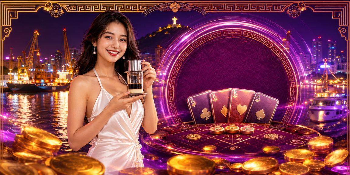 Người dùng chơi bài và theo dõi tiền thưởng tại Vũng Tàu bên ly cà phê